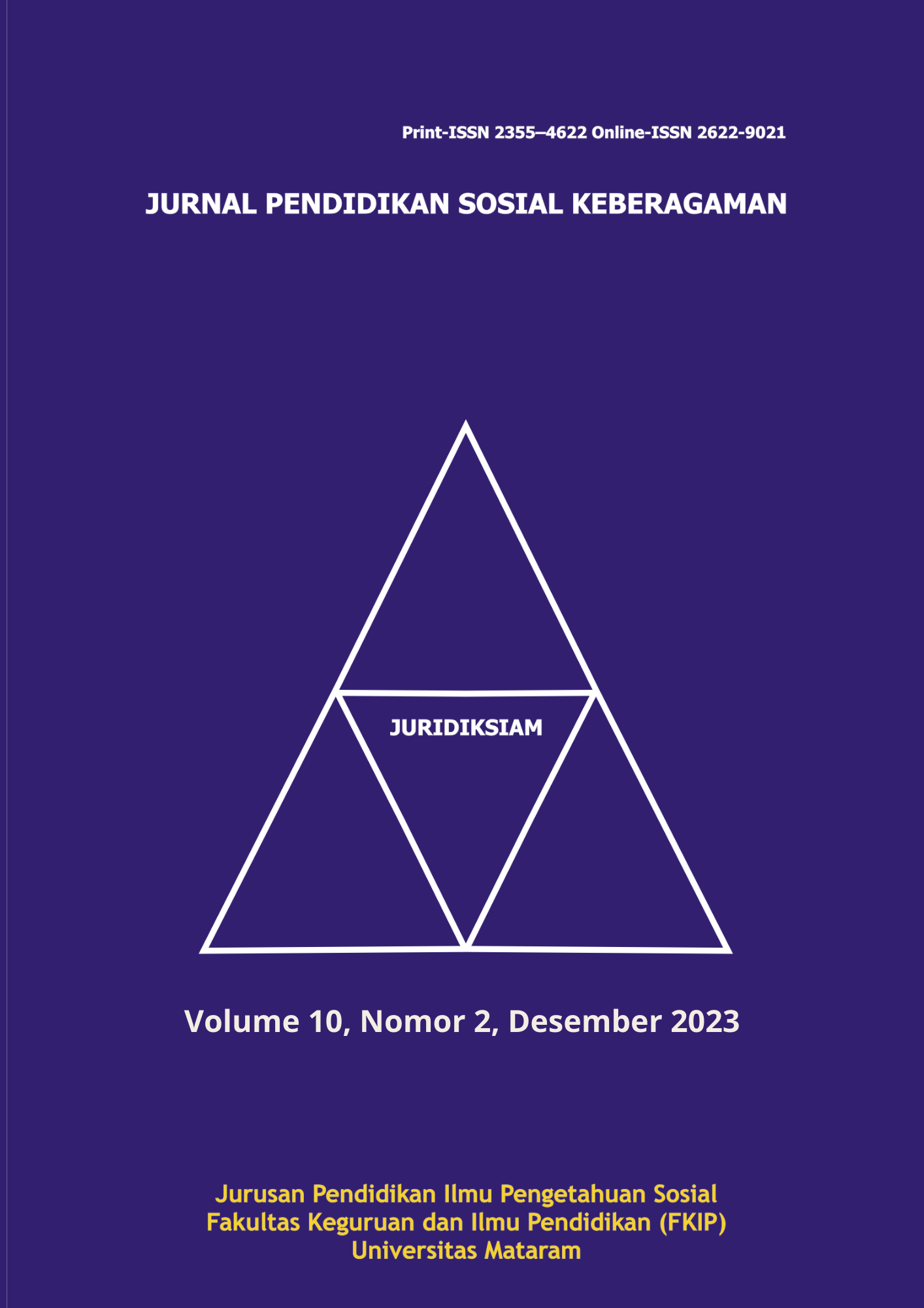 					View Vol. 10 No. 2 (2023): Juridiksiam: Jurnal Pendidikan Sosial Keberagaman
				